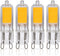 Simba Lighting G9 LED COB Light Bulb, 4 Pack, 2W T4 20W to 25W Halogen Replacement, 2700K Warm White
