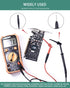 Mini Grabber Test Clip with 2MM Banana Jack, 2 PCS Multimeter Test Lead Hooks for Electronic Testing