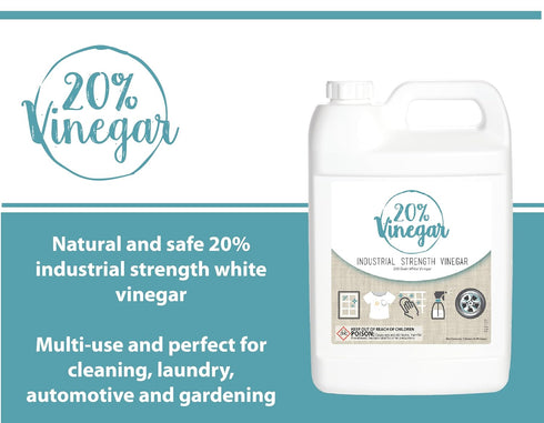 Bluewater Chemgroup 20% 4 4x Professional Grade Concentrated Vinegar | Dilutes to Gallons of Multipurpose Cleaning