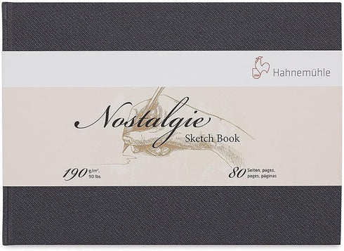Nostalgie Sketch Book, A4 Size, Landscape, 190 GSM, 40 Sheets