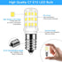 E12 LED Bulb, 40W Replacement Type B, 6000K Daylight White, 4W Fridge Water Dispenser Light Bulb, 2 Pack for Chandeliers