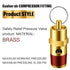 8 Pcs 1/4" Male NPT Pressure Relief Valve Safety Valve Air Compressor Check Valve (200 psi Set Pressure)