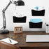 Colarr 6 Pcs Expandable Pocket Wall File Set, Plastic Wall Mountable Organizer for Mail Magazine Letter, Black