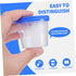 30pcs PRETYZOOM Disposable Sputum Cups Lids Specimen Collection Cups for Pregnancy Tests Lightweight Portable Sterile