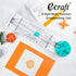 Paper Trimmer Craft Paper Cutter, 4 Style Multi-Function Scrapbooking Tool with Dial Blades for Cutting Paper, Coupons,
