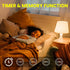 BrightArk E26 Bulbs 400LM 4W Dimmable 3000K-4000K-6000K 40W Bulb Bedroom,2 Bulb& 1 LED Light with Remote Control