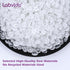 Square Reagent Bottle, HDPE Wide Mouth Plastic, 2 pcs of 1000ml Sample Sealing Storage Container