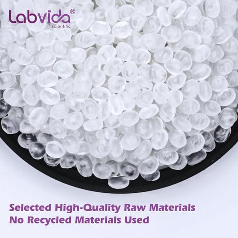 Round Plastic Reagent Bottle, HDPE Wide Mouth, 12pcs 60ml Sample Sealing Storage Container for Laboratories