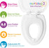 NextStep2 Mayfair Toilet Seat with Built-In Potty Training Seat, Slow-Close, Removable that will Never Loosen, Round
