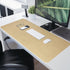 HofferRuffer Desk Pad, Office Desk Protector Mat, Waterproof Desk Mat for Desktop, Dual Side Use Faux Leather Desk Pad for Keyboard and Mouse for Office and Home (Gold, 31.5" x 15.8") by HofferRuffer