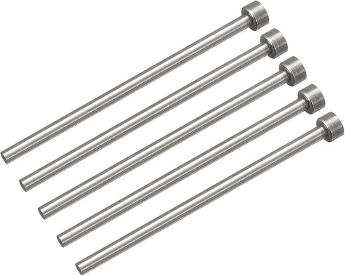 uxcell Straight Ejector Pins, 4mm (5/32") Dia. 65Mn Steel Round Tip Punch, 100mm (4") Long for Mechanical Maintenance