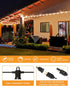 25FT 13 G40 Bulb(1 Dimmable 2700K Zuske Outdoor String Lights, Patio Lights with Shatterproof Globe Spare), Waterproof