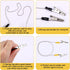 Tinoaly 10pcs 48cm/18.89in (5 Dental Bib Holder Clip, Napkin Alligator Holders with Chain Neck Lanyard for Restaurant