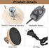Tissting Vintage Wooden Lamp Base E26/E27 Table Lamp Holder with Dimmable Button for Mini Short Desk Lamp