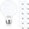 Cotanic G25 LED Globe Light Bulbs,E26 Standard Base,5W,60 Watt Incandescent Equivalent,500LM,Non-Dimmable, 12
