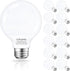 Cotanic G25 LED Globe Light Bulbs,E26 Standard Base,5W,60 Watt Incandescent Equivalent,500LM,Non-Dimmable, 12