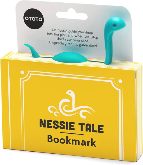 OTOTO Nessie Tale Book Mark - Turquoise Pagekeeper Bookmark - Unique Gift for Readers, Women & Men