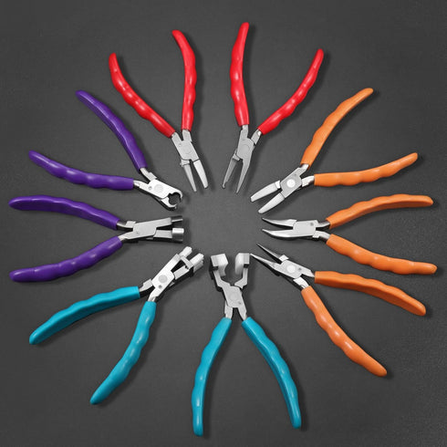 6" Glasses Frame Clamp Adjusting Pliers, Eyeglasses Repairing Pliers with Screwdriver and Replacement Tools