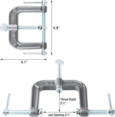 Olympia Tools 3-Way Edging Clamp, 38-192, Black