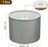 1Set 13"x13"x10" E26/E14/Spider YOKIVE Drum Lamp Shades for Table Lamps, Linen Lampshade Easy Assembly Lamp Shade