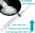 100 Pack 10ml 18Ga Lab Syringe Tools, Individually Packed with Measurement