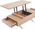 ZOENHOU 2 Pairs 4 PCS 150N Folding Gas Hydraulic Lift Up Table Mechanism, Lift Up Top Hinge, Modern Coffee Table