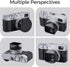 49mm X100V/X100VI Metal Square Lens Hood (with Cover) with UV Filter Adapter Ring Compatible with for Fujifilm