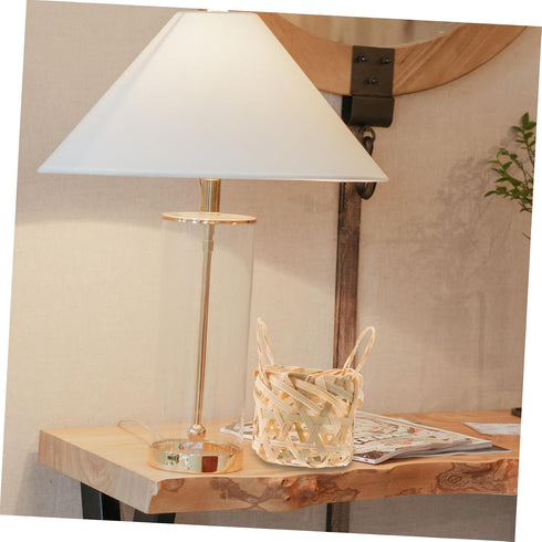 2pcs PRETYZOOM Rustic Bamboo Lampshades Woven Pendant Light Covers Lightweight and Household Lamp Shades for Table