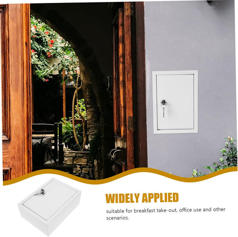 Mailbox Box Wall Mounted Locking Milk Box Stylish Home Milk Container for Outdoor Use Versatile Design for Breakfast