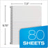 Oxford Primary Spiral Notebooks, 3/PK, 80 Sheets, Durable Plastic Covers, Pre-K, K-2, Blue/Red/Green, 9 3/4 x 7 1/2