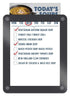 Iceberg 31130 Clarity Glass Custom Print Dry Erase Board, 11.0"x13.5"