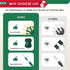 Lights,50 16.4 8 Battery Operated Christmas LED FT Mini String Lights with Modes,Green Wire Memory Timer USB Xmas Tree