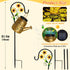 ostritec Mothers Day Gifts, Solar Lanterns Garden Decor Sunflower Lights, Large Hanging Lantern with Shepherd Hook