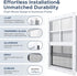 AIRGBW 12"*18", 1 Pack) Windows for Chicken Coop with Screens, Aluminum Exterial Window Replacement for Playhouse