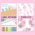 UPIHO Pink Office Supplies, Pink Desk Accessories Set, Stapler, Tape Dispenser, Gift for Students and Coworkers