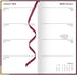 Letts of London Classic Slim Week to View Planner, Burgundy, 8.63-inch Length, Monthly Planners