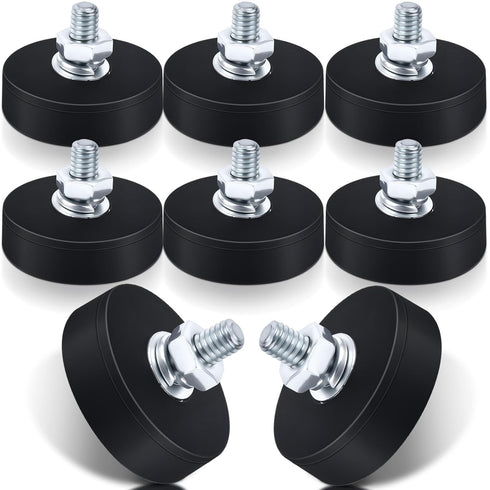 8 Pcs Rubber Coated Magnets, Bolt on Magnets with M4 Male Threaded