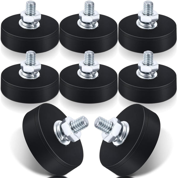 8 Pcs Rubber Coated Magnets, Bolt on Magnets with M4 Male Threaded