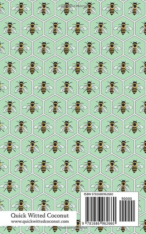 Honeybee Notebook - Ruled Pages - 5x8 - Premium: (Green Edition) Fun bee notebook 96 ruled/lined pages (5x8 inches / 12.7x20.3cm / Junior Legal Pad / Nearly A5)