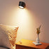 3 360 LED Reading Lights, Rechargeable USB Wall Mounted Sconces Color Temperatures, Rotate Magnetic Ball LED Wall