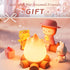 kvppvt Dimmable Cute Flame Ambient Music Small Night Light with Music Box, Warm Light, Exquisite Decorative