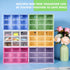 Rtteri 9 Pieces Mini Drawer Organizer Plastic Desktop Storage Box with 9 Clear Drawers for Office Home Jewelry
