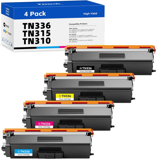 TN336 TN331 TN315 TN310 Compatible Toner Cartridge Replacement for Brother TN 336 331 315 310 TN-336 TN-331 TN-315