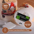 Set 3 Eywamage Christmas Glass Flameless Candles with Remote, Flickering LED Pillar Candles Holiday Table Decor Gift