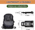 25kg 55lbs 2 KINJOEK Folding Hand Truck, Solid Construction Utility Cart for Luggage with Oversized Wheels Bonus Bungee