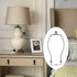 8 Inch Nickel Lamp Harp Holder Kits with Finials and Light Duty Saddle Bases (Set of 2)