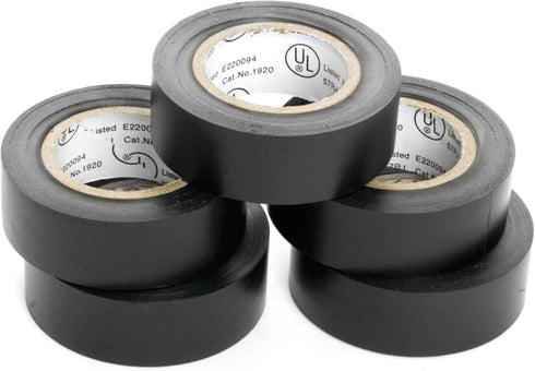 Performance Tool W548 5pk Black Electrical Tape