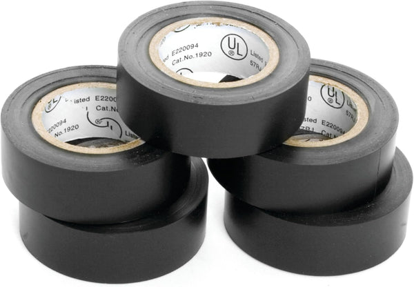 Performance Tool W548 5pk Black Electrical Tape