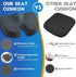 Tailbone TushGuard Seat Cushion for Office Chair Memory Foam Non-Slip Cushion Back, Coccyx, Sciatica, Pain Relief Butt