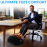 Premium Under Desk Footrest, Ergonomic Memory Foam Foot Rest for Home, Office, Gaming Chair, Back Pain Relief